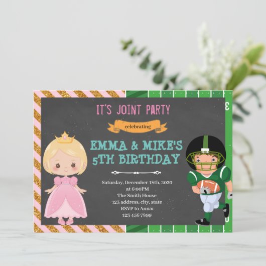 Party Einladung (Stehend Vorderseite)