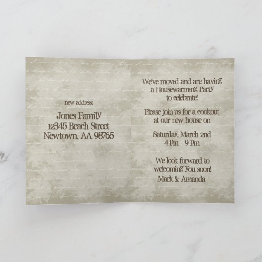 Party Einladung (Innenseite)