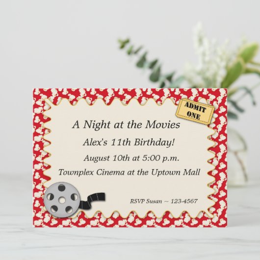 Party Einladung (Stehend Vorderseite)