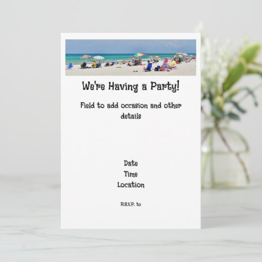 Party Einladung (Stehend Vorderseite)