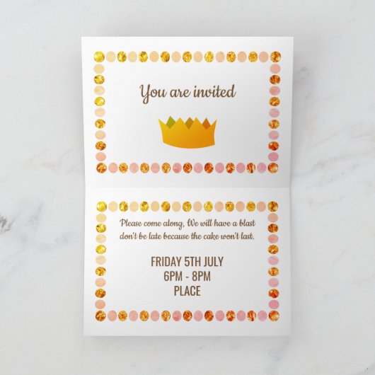 Party Einladung (Innenseite)