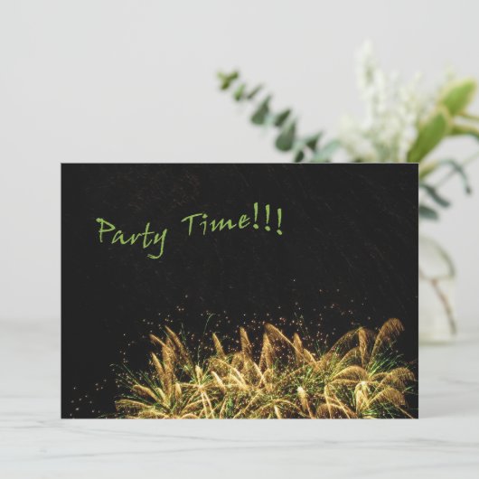 Party Einladung (Stehend Vorderseite)