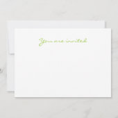 Party Einladung (Rückseite)