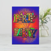 Party Einladung (Stehend Vorderseite)