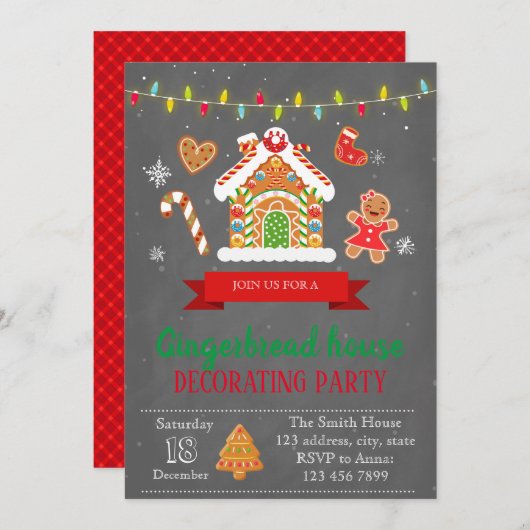 Party Einladung (Vorne/Hinten)