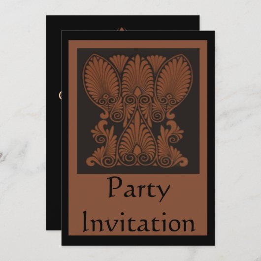 Party Einladung (Vorne/Hinten)