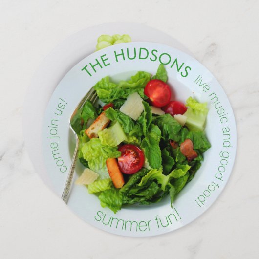 Party Einladung (Vorne/Hinten)