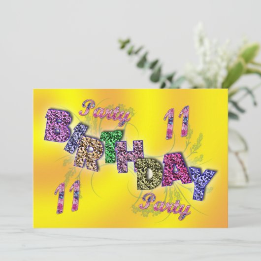 Party Einladung (Stehend Vorderseite)