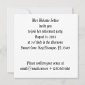 Party Einladung (Rückseite)