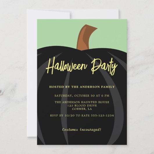 Party Einladung (Vorderseite)