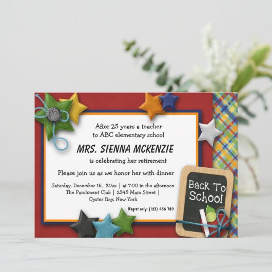 Party Einladung (Stehend Vorderseite)