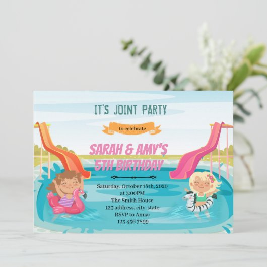 Party Einladung (Stehend Vorderseite)