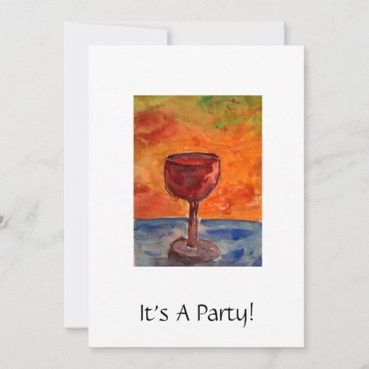 Party Einladung (Vorderseite)