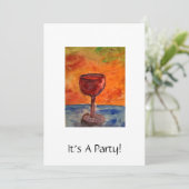 Party Einladung (Stehend Vorderseite)