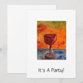 Party Einladung (Vorne/Hinten)