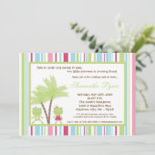 Party Einladung 12x18 Frosch-Prinz-Prinzessin (Stehend Vorderseite)