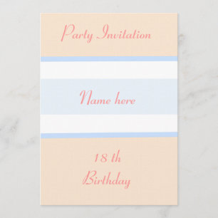 Party Einladung 18. Geburtstag personalisieren