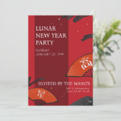 Party Einladung 2023 zum Mittagessen (Stehend Vorderseite)