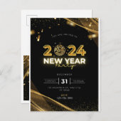 Party Einladung 2024 (Vorne/Hinten)