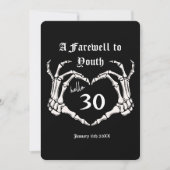 Party Einladung 30. Geburtstag - 20. RIP Beerdigun (Vorderseite)