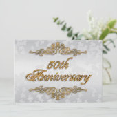 Party Einladung 50 Jahre elegant (Stehend Vorderseite)