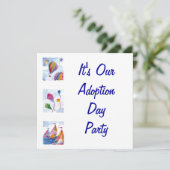 Party Einladung am Adoption (Stehend Vorderseite)