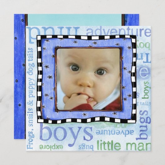 Party Einladung am Adoption (Vorne/Hinten)