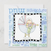 Party Einladung am Adoption (Vorderseite)