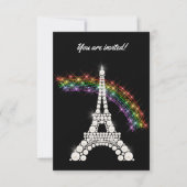 Party Einladung am Bastille-Tag (Vorderseite)