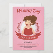 Party Einladung am Frauentag (Vorderseite)