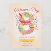 Party Einladung am Frauentag (Vorne/Hinten)