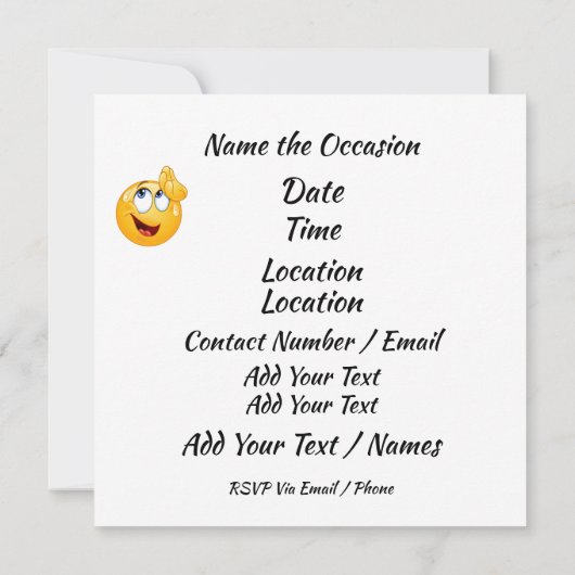 Party Einladung am Steuertag (Rückseite)