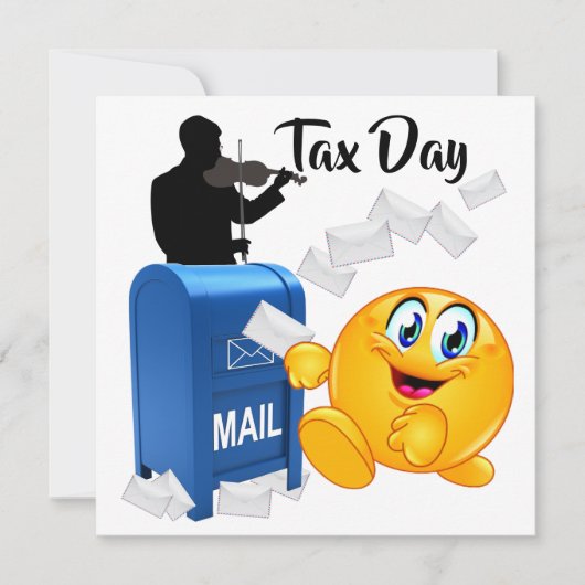 Party Einladung am Steuertag (Vorderseite)