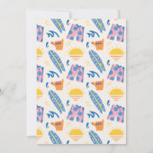 Party Einladung am Strand | Sun and Surf Party Ein (Rückseite)