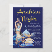 Party Einladung Arabian Nights (Vorderseite)
