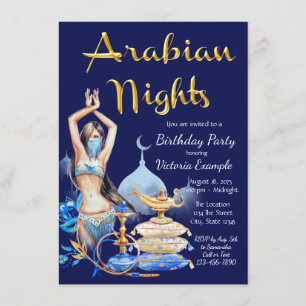 Party Einladung Arabian Nights