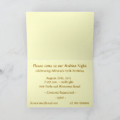 Party Einladung Arabian Nights (Innenseite)