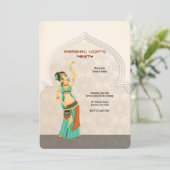 Party Einladung Arabian Nights (Stehend Vorderseite)