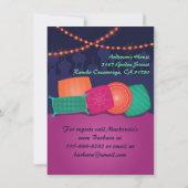 Party Einladung Arabian Nights Lounge (Rückseite)