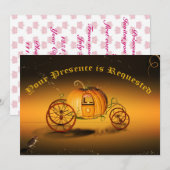 Party Einladung Aschenputtel Prinzessin-Birthday (Vorne/Hinten)