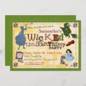 Party Einladung - Assistent von Oz (Vorne/Hinten)