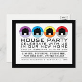 Party Einladung auf dem Dach (Vorne/Hinten)