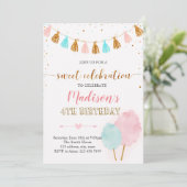 Party Einladung aus Baumwolle (Stehend Vorderseite)