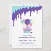 Party Einladung aus Cotton Candy (Vorderseite)