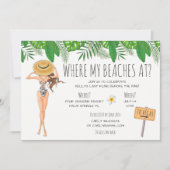 Party Einladung Bachelorette (Vorderseite)