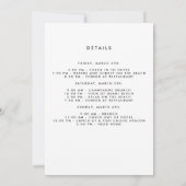 Party Einladung Bachelorette (Rückseite)