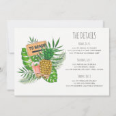 Party Einladung Bachelorette (Rückseite)