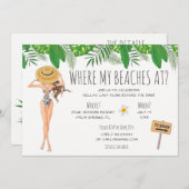 Party Einladung Bachelorette (Vorne/Hinten)