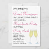 Party Einladung Bachelorette oder Hen (Vorderseite)