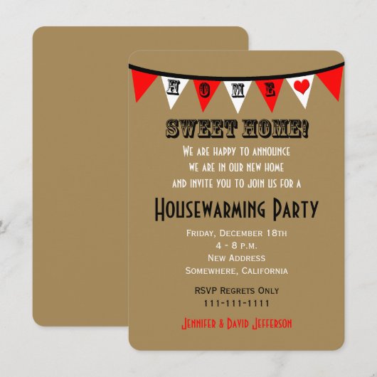 Party Einladung Bejagung (Vorne/Hinten)